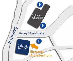 Karte Zahnartzpraxis Fieger Braunschweig