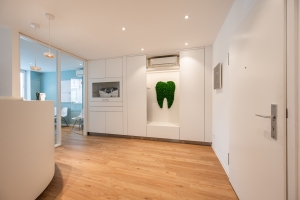 Braunschweiger Zahnarzt Mike Fieger - Flur Tresen Eingang