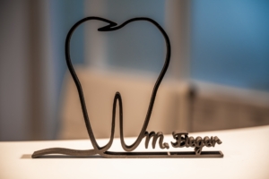 Braunschweiger Zahnarzt Mike Fieger - Aufstellen Schriftzug Fieger